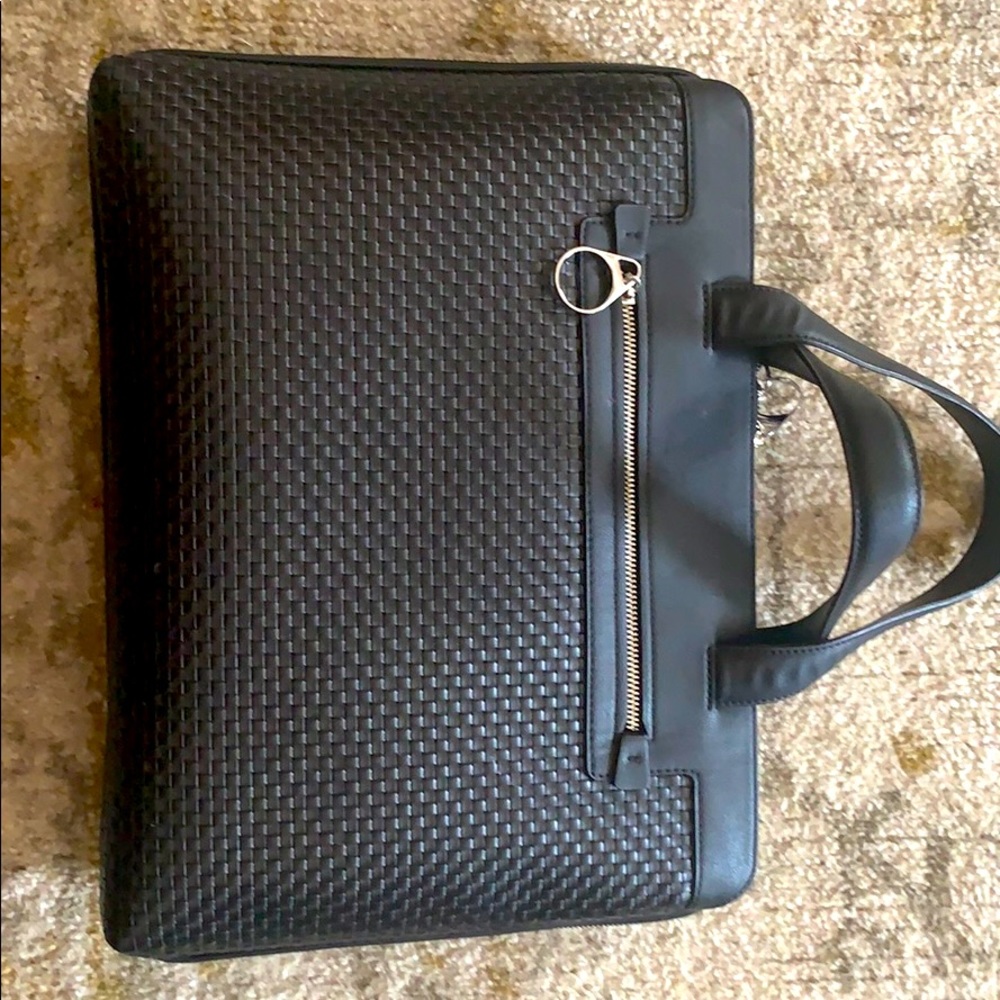 Black ZARA briefcase/ laptop carry bag